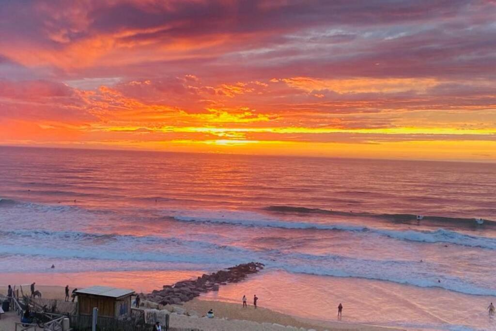 1Ere Ligne, Dernier Etage, Vue A 180° Sur L'Ocean, Lacanau, Plage Centrale Bagian luar foto