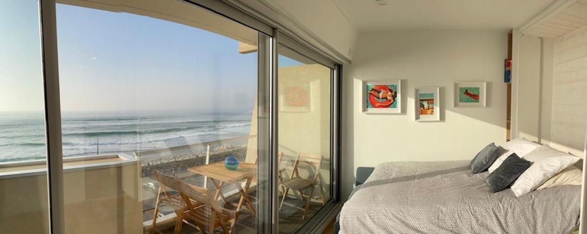 1Ere Ligne, Dernier Etage, Vue A 180° Sur L'Ocean, Lacanau, Plage Centrale Bagian luar foto